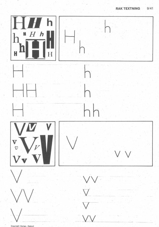 exempel handskrivning